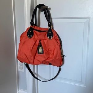 JPK 75 Orange Shoulder Bag with Floral Interior